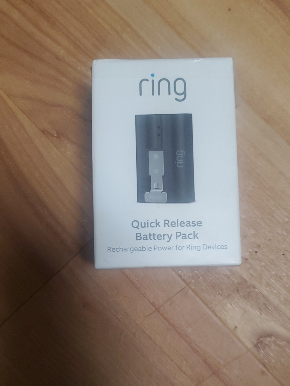 Ring Quick Release Battery Pack - Black and White Packaging